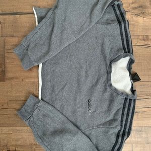 Cropped adidas crew neck